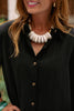 SSYS Larissa Linen Shirt Dress In Black