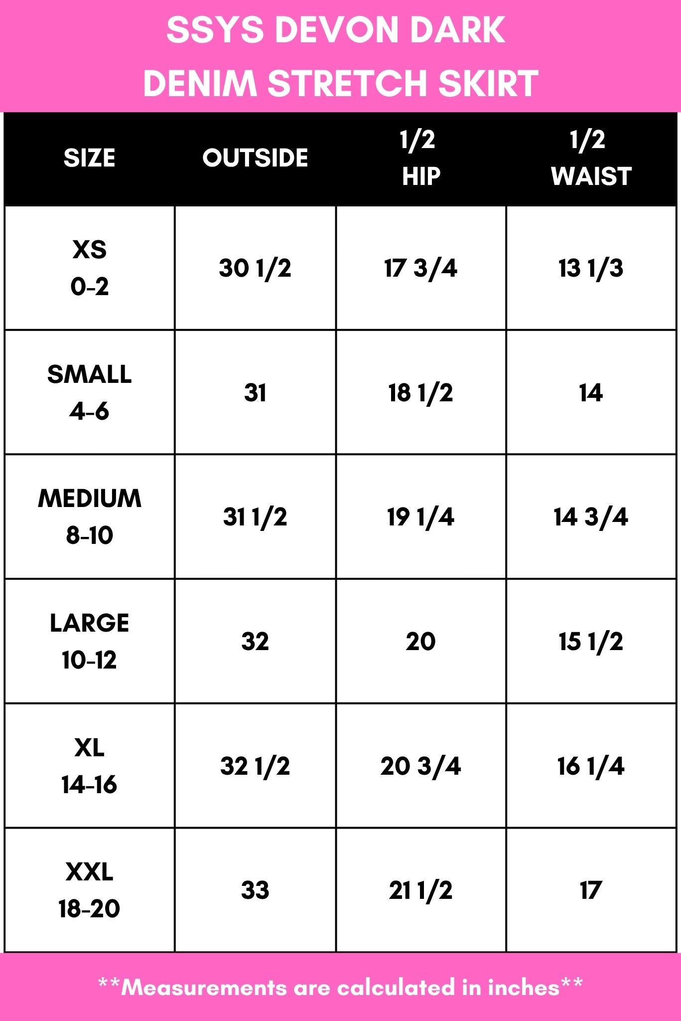 SSYS Devon Dark Denim Stretch Skirt