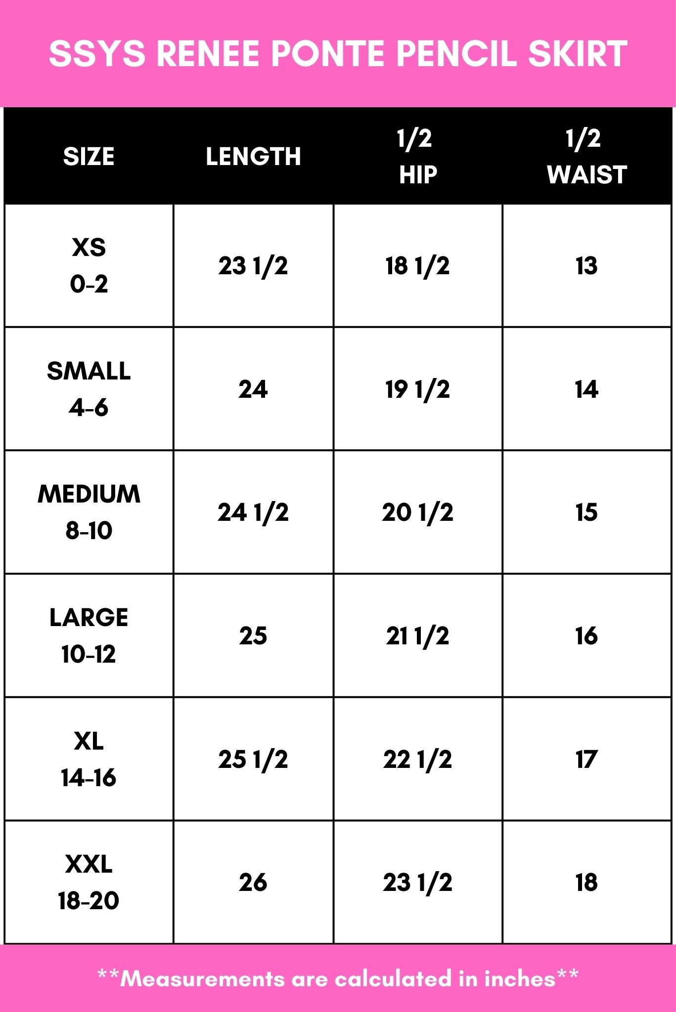 SSYS Renee Ponte Pencil Skirt In Black