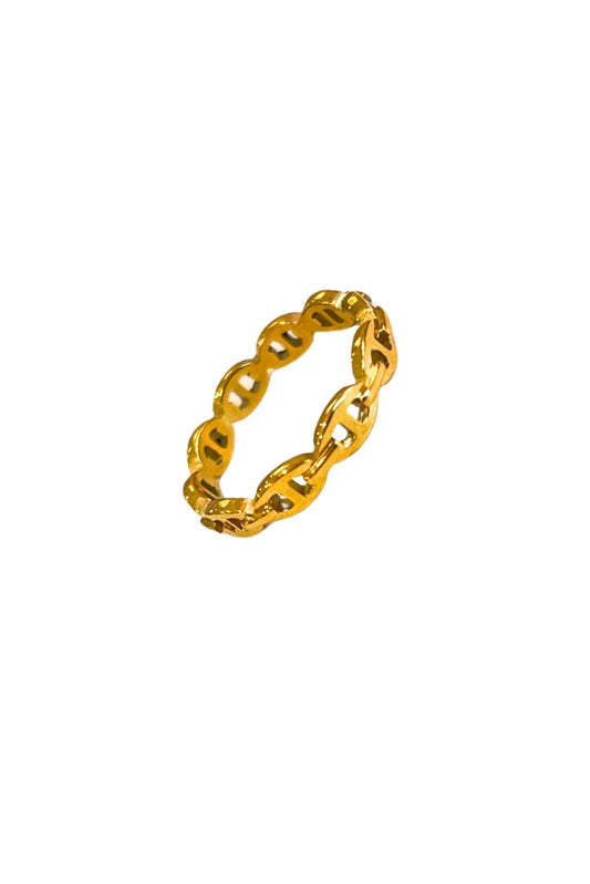 Gold Thin Chainlink Ring