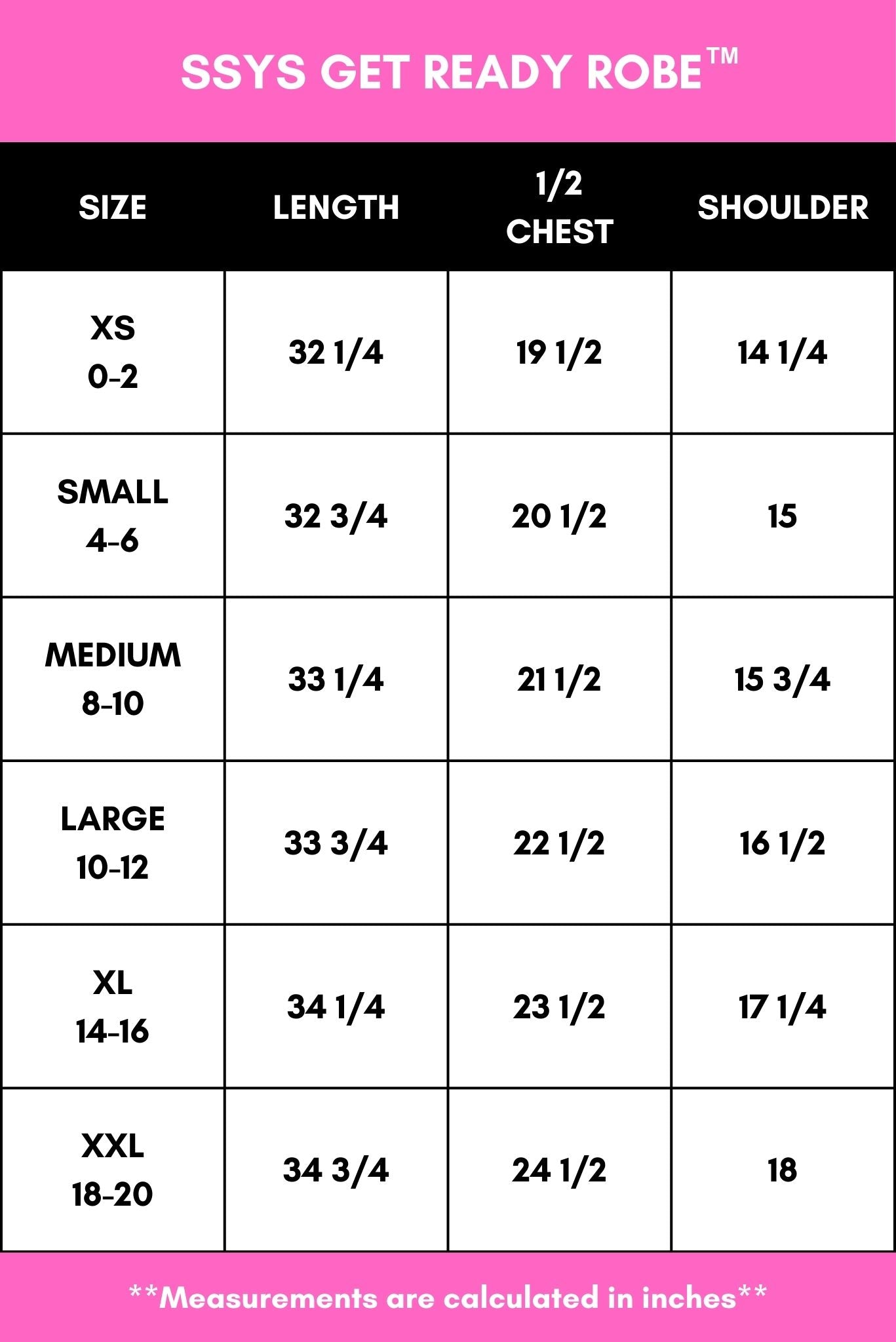 SSYS Hot Pink Get Ready Robe™