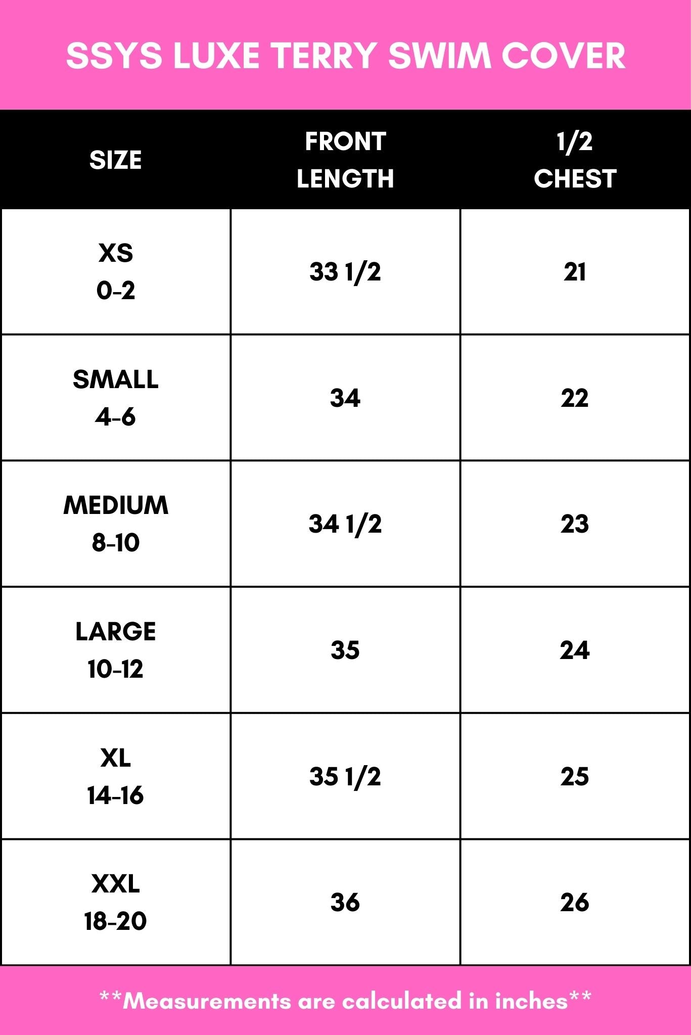 SSYS Black Luxe Terry Swim Cover *FINAL SALE*