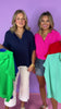 Royal Blue Short Dolman Sleeve Top *FINAL SALE*