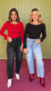 Black Boat Neck Long Sleeve Top *FINAL SALE*