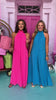 Hot Pink Halter Neck Tie Back Sleeveless Wide Leg Jumpsuit *FINAL SALE*