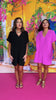 Orchid V Neck Short Dolman Banded Cuff Sleeve Dress