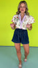 Denim Self Sash Tie Cuffed Hem Shorts *FINAL SALE*