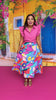 Blue Multi Print Poplin Tiered Maxi Skirt, printed skirt, tropical skirt, elevated skirt, bright skirt, must have skirt, must have print, mom style, spring style, summer style, ssys by Mallory Fitzsimmons  Edit alt text