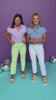 Light Blue Collared Button Down Short Sleeve Top