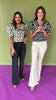Ecru Floral Print Peter Pan Collar Short Puff Sleeve Top, elevated fall top, chic fall top, trendy fall style, fall look, on trend fall, fall outfit inspo, pattern top, collar top, elevated style, SSYS by mallory Fitzsimmons