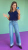 SSYS Amy V Neck Sleeveless Sweater In Navy