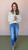 Taupe Striped Mock Neck Sweater *FINAL SALE*