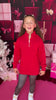 SSYS Kids Ruffle Collar Ainsley Air Pullover In Hot Pink