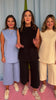 SSYS Sophia Mock Neck Sleeveless Wide Leg Pants Set In Black *FINAL SALE*