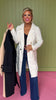 Cream Woven Double Breast Coat *FINAL SALE*
