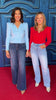 SSYS Cece Knit Puff Long Sleeve Top In Blue *FINAL SALE*