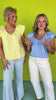 Blue V Neck Ruffled Sleeve Top *FINAL SALE*