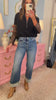 Mica Super High Rise Relaxed Straight Cuffed Leg Jeans *FINAL SALE*