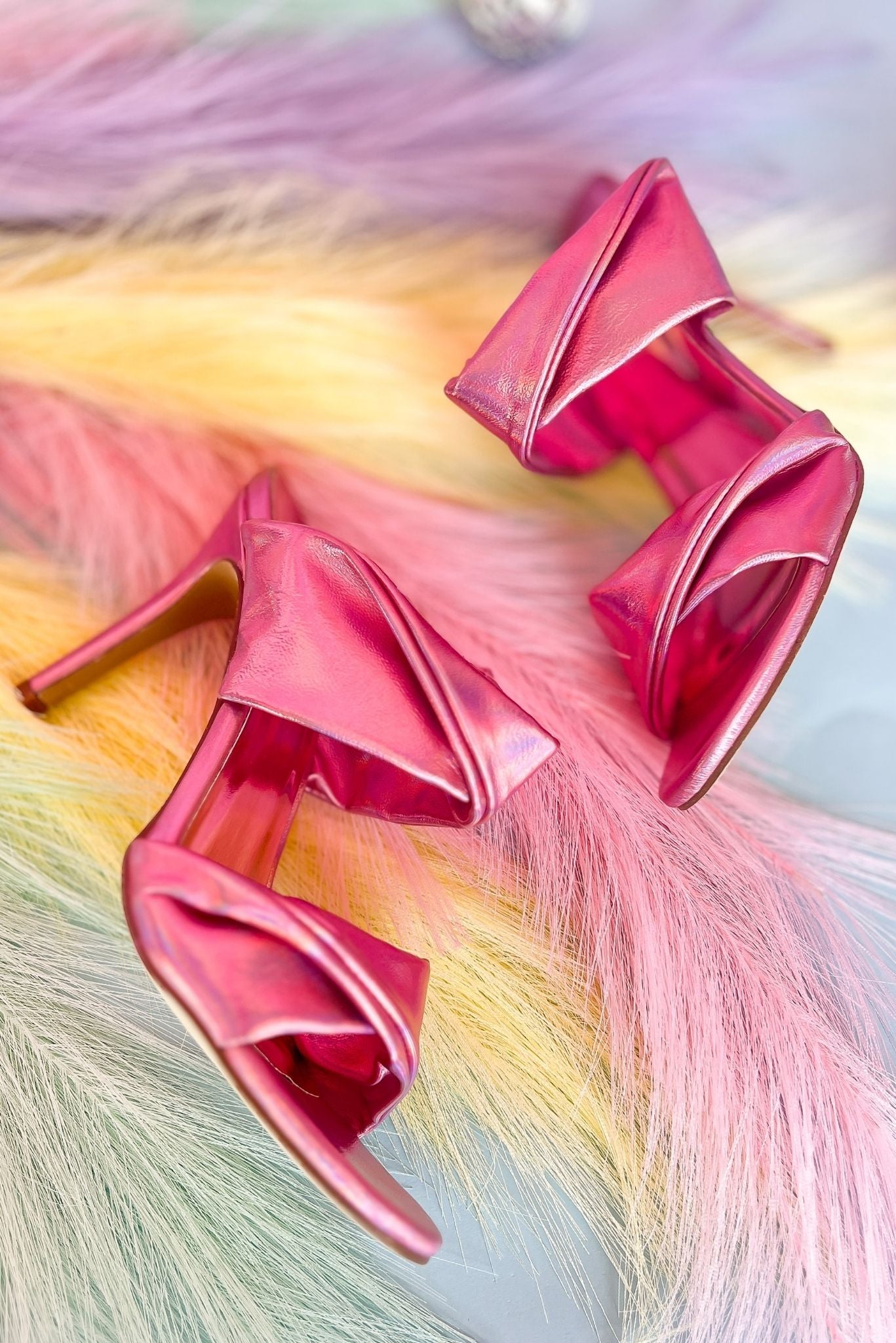 Shu Shop Twisted Iridescent Two Band Heel