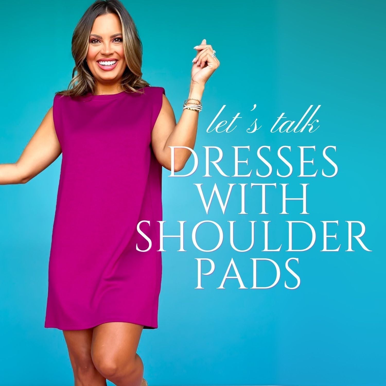 How a Shoulder Pad Dress Creates the Perfect Silhouette