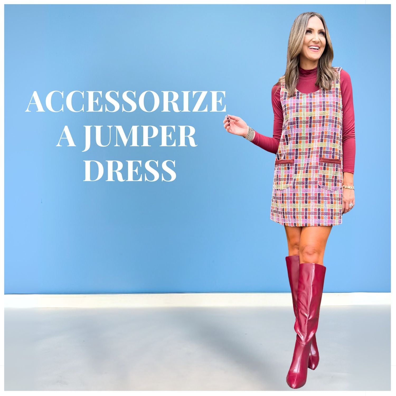 How to Accessorize a Jumper Dress for Any Occasion