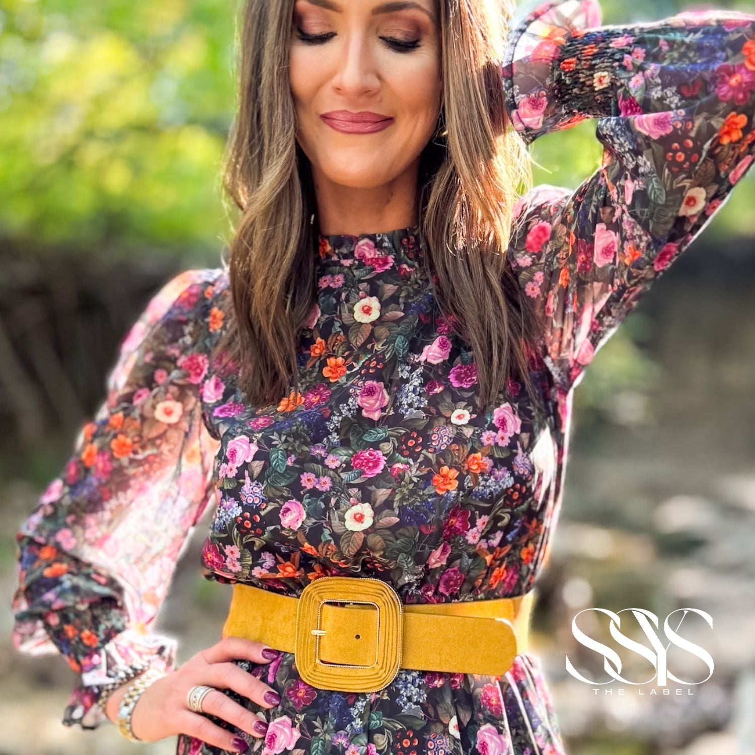 Layering Ideas for a Sheer Sleeve Maxi Dress in Transitional Weather