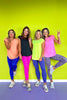 SSYS Short Sleeve Mesh Active Top In Neon Yellow