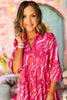 SSYS The Emery Midi Dress In Magenta Orange Swirl, ssys the label, must have dress, printed dress, easter dress, must have easter dress, spring fashion, mom style, brunch style, church style, shop style your senses by mallory fitzsimmons, ssys by mallory fitzsimmons