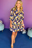 SSYS The Tatum Dress In Navy Floral Burst, SSYS the label, ssys dress, must have dress, must have print, must have style, elevated style, elevated dress, mom style, shop style your senses by mallory fitzsimmons