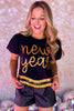 Black Sequin New Year Puff Sleeve Top, rhinestone detail, nye outfit, sequin, must have, glam, shop style your senses by mallory fitzsimmons