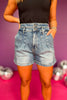 Dark High Rise Wide Waistband Pleat Detail Shorts, shorts, jean shorts, high waisted shorts, pleat detailed shorts, dark shorts, dark jean shorts, dark detail pleated shorts, must have shorts, elevated shorts, elevated style, summer shorts, summer style, Shop Style Your Senses by Mallory Fitzsimmons, SSYS by Mallory Fitzsimmons