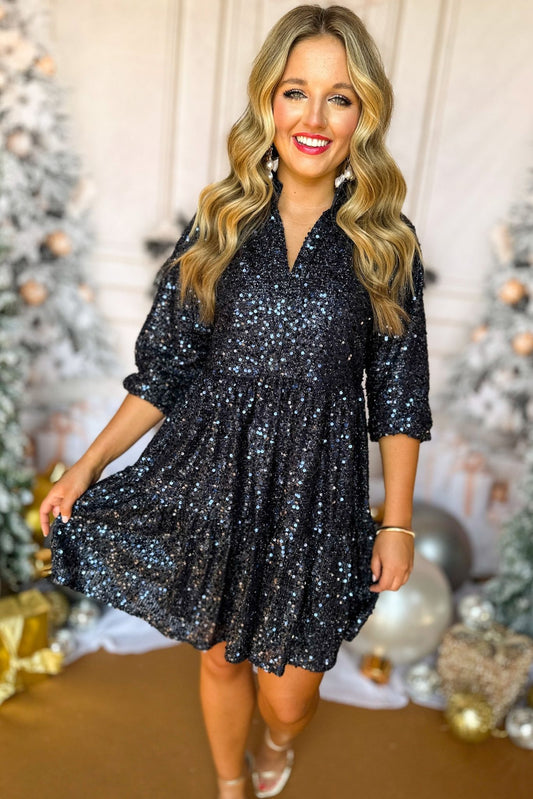 SSYS The Gloria Dress In Navy, must have dress, must have style, holiday style, holiday fashion, elevated style, elevated dress, mom style, holiday collection, holiday dress, shop style your senses by mallory fitzsimmons