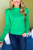 Kelly Green Ribbed Long Sleeve Top, must have top, must have style, must have holiday, fall collection, fall fashion, elevated style, elevated top, mom style, fall style, shop style your senses by mallory fitzsimmons