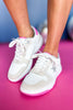 Vintage Havana White Embedded Pink Pop Low Top Sneakers, shoes, sneakers, vintage havana sneakers, embedded pink pop shoes, embedded pink pop sneakers, low top sneakers, white shoes, white sneakers, white vintage havana sneakers, white embedded pink pop shoes, white embedded pink pop sneakers, white low top sneakers, must have shoes, must have sneakers, elevated shoes, elevated sneakers, elevated style, elevated styling, Shop Style Your Senses by Mallory Fitzsimmons, SSYS by Mallory Fitzsimmons