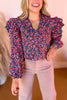 SSYS The Julia Top In Disty Floral, ssys the label, custom design, must have top, must have style, must have fall, fall collection, fall fashion, elevated style, elevated top, mom style, fall style, shop style your senses by mallory fitzsimmons