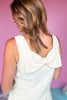 SSYS The Addison Linen Bow Back Short Set In Ivory, set, linen set, sleeveless set, skort set, sleeveless linen set, linen skort set, back bow detail, linen bow detail, ivory set, ivory linen set, must have set, elevated set, elevated style, summer set, summer style, Shop Style Your Senses by Mallory Fitzsimmons, SSYS by Mallory Fitzsimmons