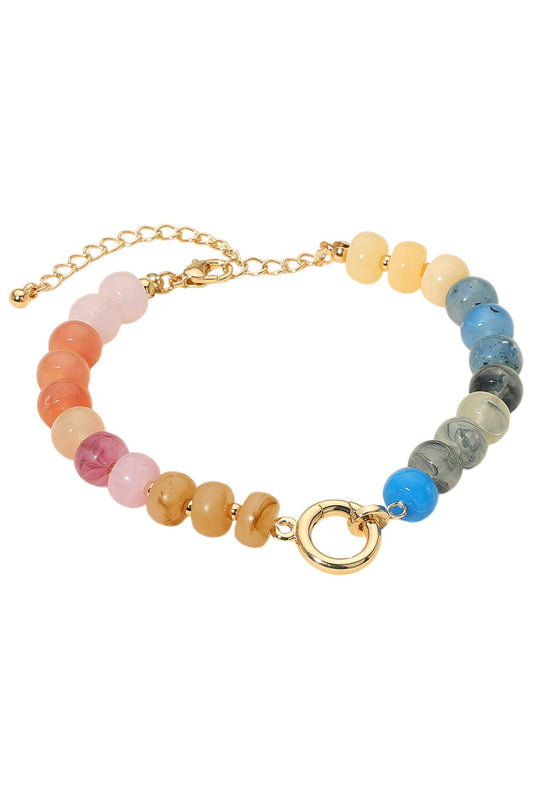 Multicolor Gradient Beaded Bracelet