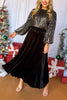 Black Velvet Drawstring Pleated Skirt, must have skirt, must have style, elevated skirt, elevated style, holiday style, holiday fashion, elevated holiday, holiday collection, affordable fashion, mom style, shop style your senses by mallory fitzsimmons