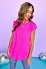 SSYS Pink Scoop Back Pleated Shoulder Muscle Active Top, active top, open back top, pink top, mom style, shop style your senses by mallory fitzsimmons