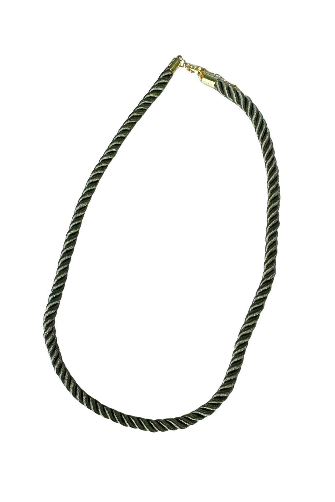 Olive Green Rope Necklace