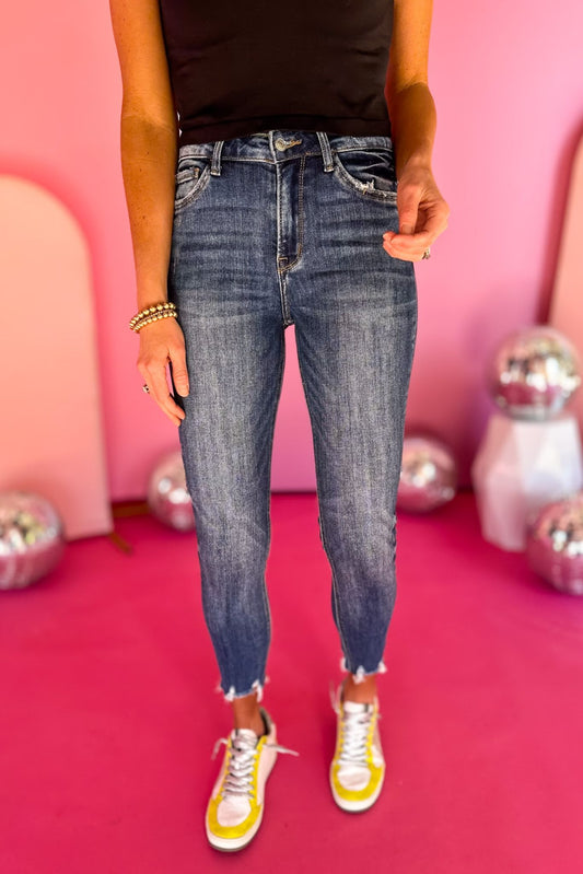  Lovervet By Vervet High Rise Distressed Hem Ankle Skinny Jeans,  skinny jeans, distressed jeans, must have jeans, must have style, must have comfortable style, spring fashion, spring style, street style, mom style, elevated comfortable, elevated style, shop style your senses by mallory fitzsimmons