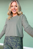 *ETA 8 WEEKS* SSYS Ribbed Long Sleeve Active Top In Sage