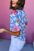 Integrated with Shopify THML Blue Puff Sleeve Embroidered Floral Print Top, thml top, floral top, must have top, must have style, brunch style, summer style, spring fashion, elevated style, elevated top, mom style, shop style your senses by mallory fitzsimmons, ssys by mallory fitzsimmons