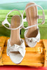  Ivory Knot Front Ankle Strap Platform Block Heels, shoes, heels, elevated platforms, must have heels, shop style your senses by mallory fitzsimmons