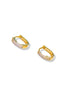 Gold Rhinestone Embellished Huggie Mini Hoop Earrings *FINAL SALE*
