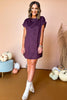 Purple Faux Suede Short Sleeve Dress, must have dress, must have style, fall style, fall fashion, elevated style, elevated dress, mom style, fall collection, fall dress, shop style your senses by mallory fitzsimmons
