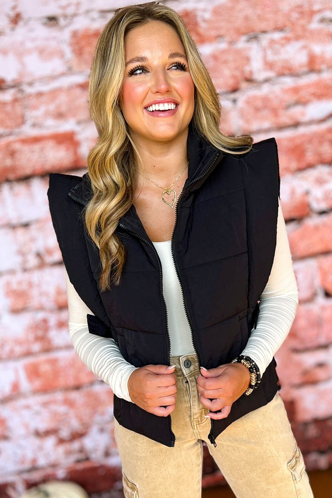  Black Quilted Side Tie Vest, must have vest, must have style, must have fall, fall fashion, fall vest, fall style, mom style, elevated vest, elevated fall, shop style your senses by mallory fitzsimmons