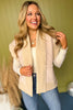 Beige Faux Suede Sherpa Lined Pocket Detail Vest, must have vest, must have style, elevated style, elevated vest, fall style, fall fashion, fall vest, puffer vest, mom style, shop style your senses by mallory fitzsimmons