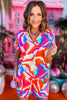 SSYS The Meg V Neck Top In Multi., ssys the label, spring break top, spring break style, spring fashion affordable fashion, elevated style, bright style, printed top, mom style, shop style your senses by mallory fitzsimmons, ssys by mallory fitzsimmons
