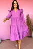 SSYS The Morgan Dress In Orchid, ssys the label, must have dress, must have style, elevated dress, elevated style, fall style, fall dress, shop style your senses by mallory fitzsimmons